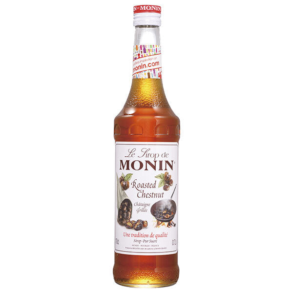 Nichifutsu Boeki MONIN Roasted Chestnut Syrup, 700ml Bottles x 6 [Ships from Japan]