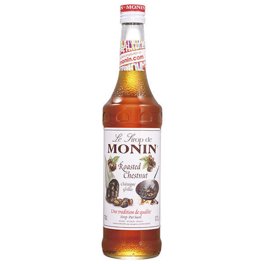Nichifutsu Boeki MONIN Roasted Chestnut Syrup, 700ml Bottles x 6 [Ships from Japan]